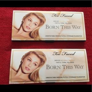 Too Faced Born This Way medium-full sample pallets